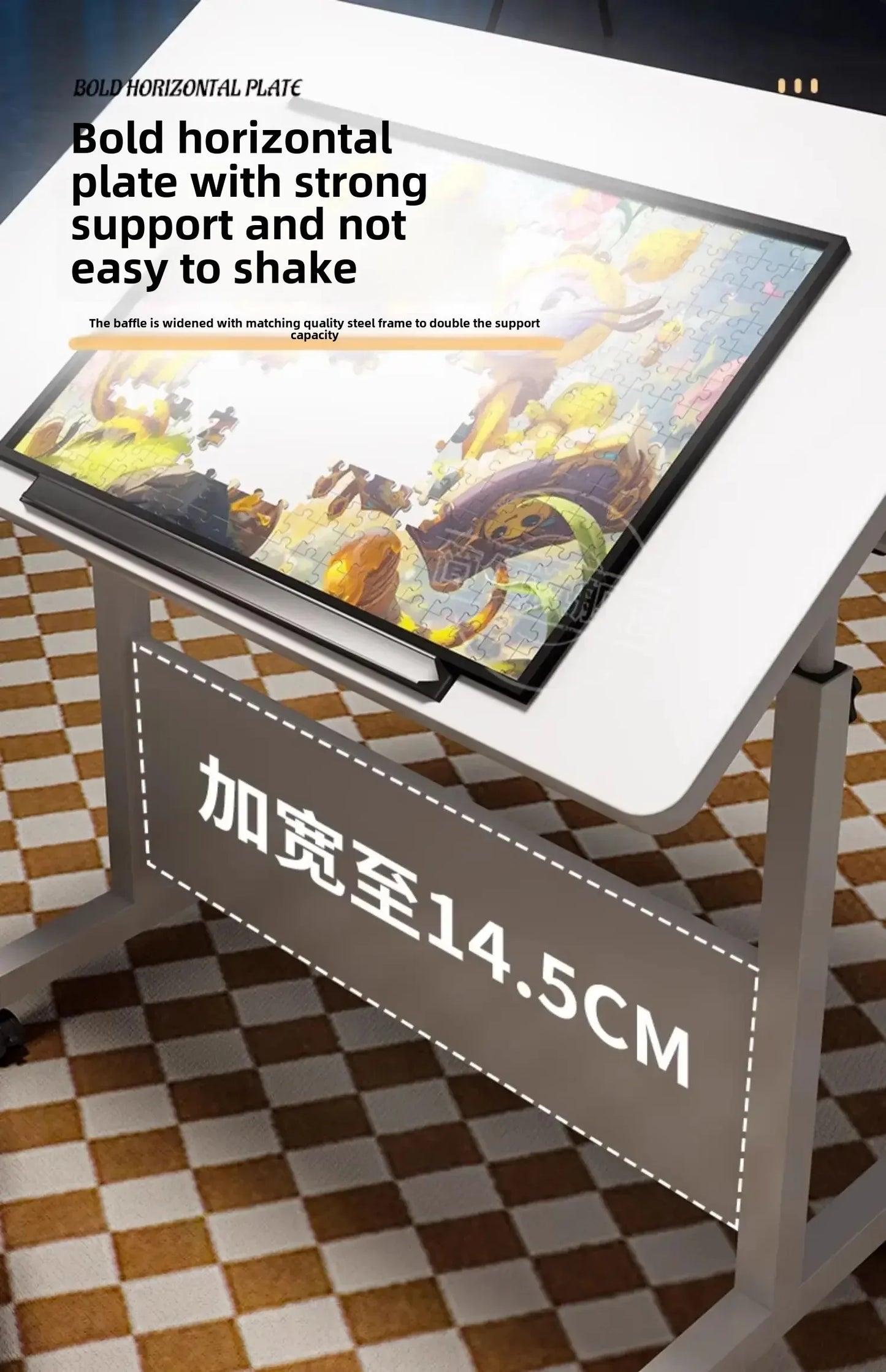 Foldable Lifting Puzzle Table Painting Special Work Table Bed Side Mobile Laptop Table Furniture Home Student Writing Desk