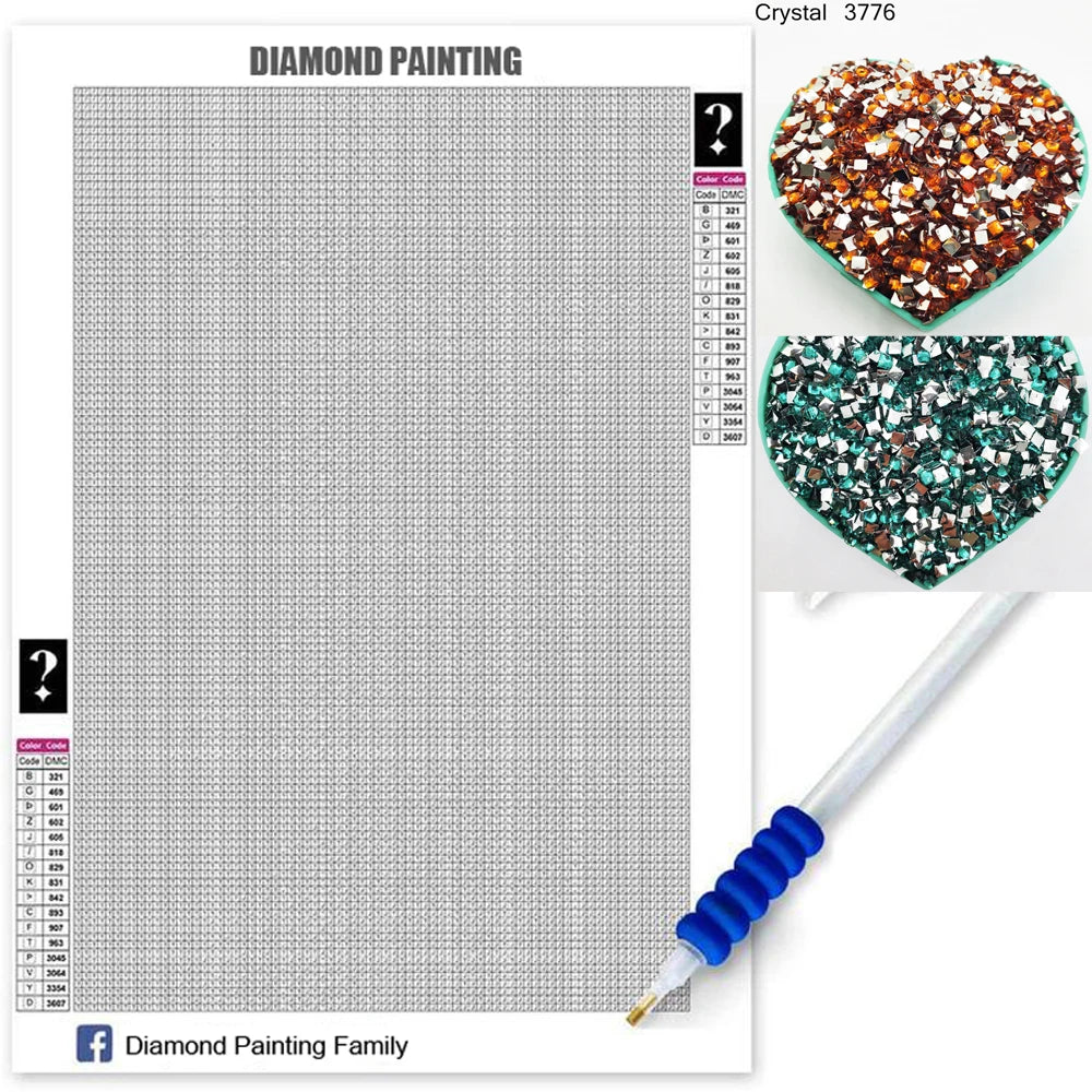 100% Crystal Mystery Full Square, DIY 5D Diamond Painting, AB Square 5D