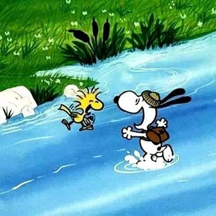 Cartoon Comics Snoopy Diamond Painting DIY Full Round Drill