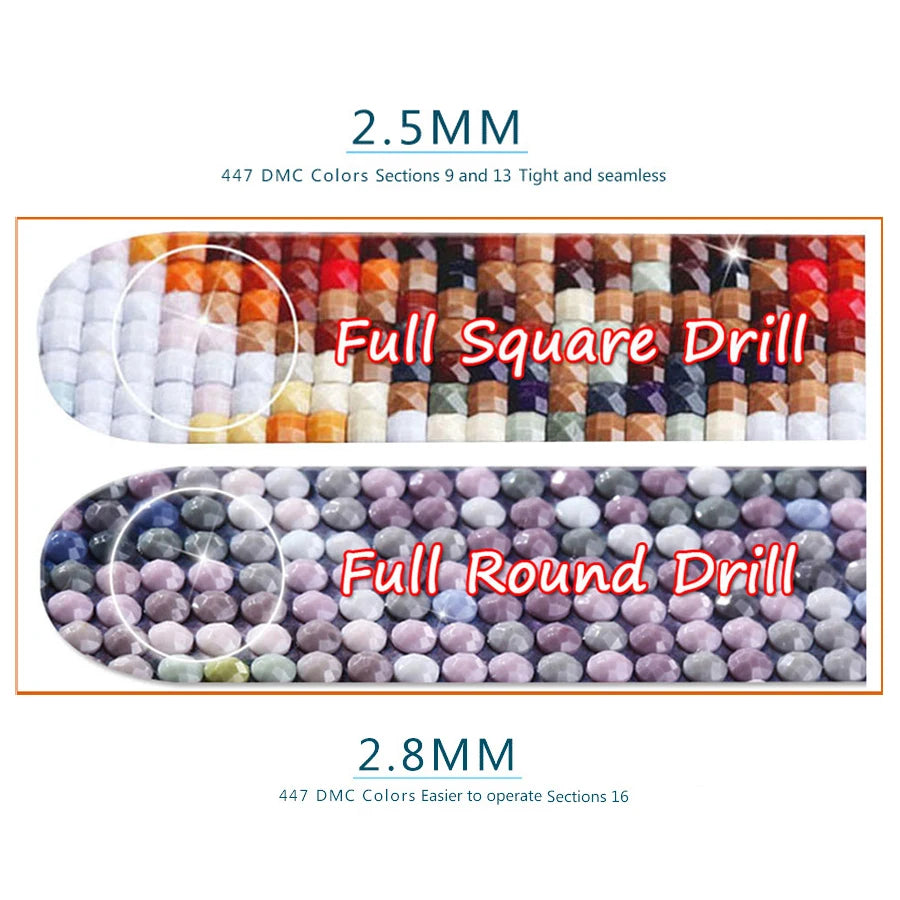 Dragon and Tiger Large Size DIY Diamond Painting Kits Full Square, Round Drill