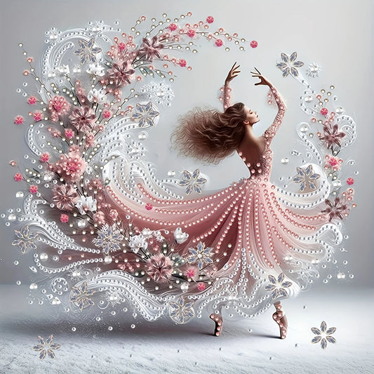 Dancer Special Shape Diamond Art Painting, DIY Crystal Diamond