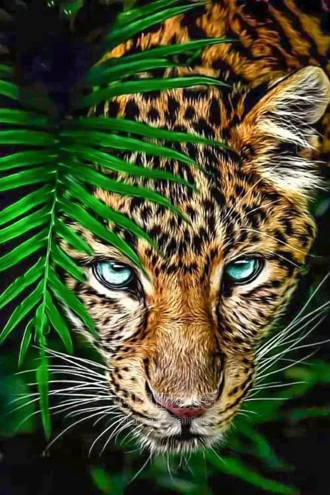 5D DIY Diamond Painting Tiger / Cheetah Full Square / Round Drill