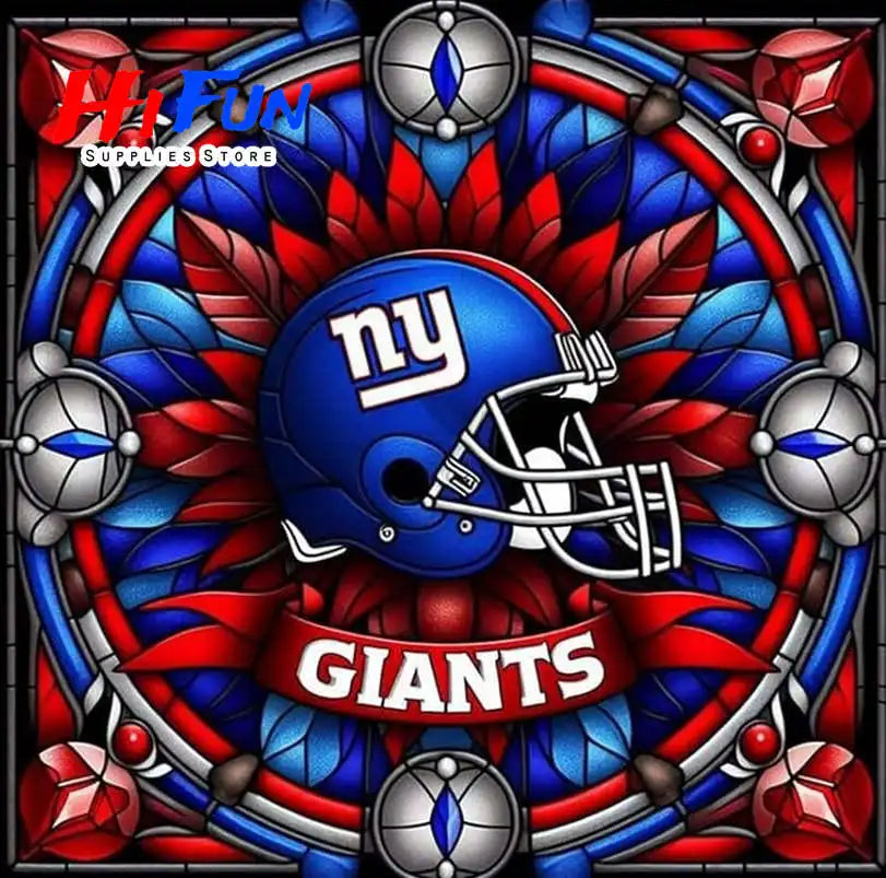 Full Drill Diamond Painting American Traditional Style Football Helmets For Sports Fans Full Square / Round Drill