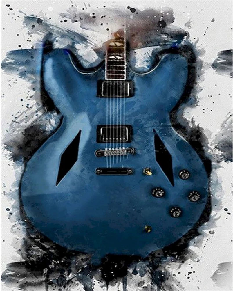 Guitar Full Round Diamond 5D DIY Painting