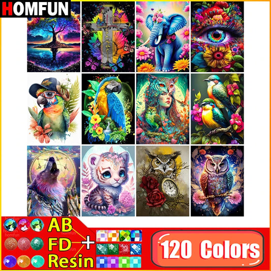 DIY Diamond Painting Kit "Animals" 5D Square/Round Drills
