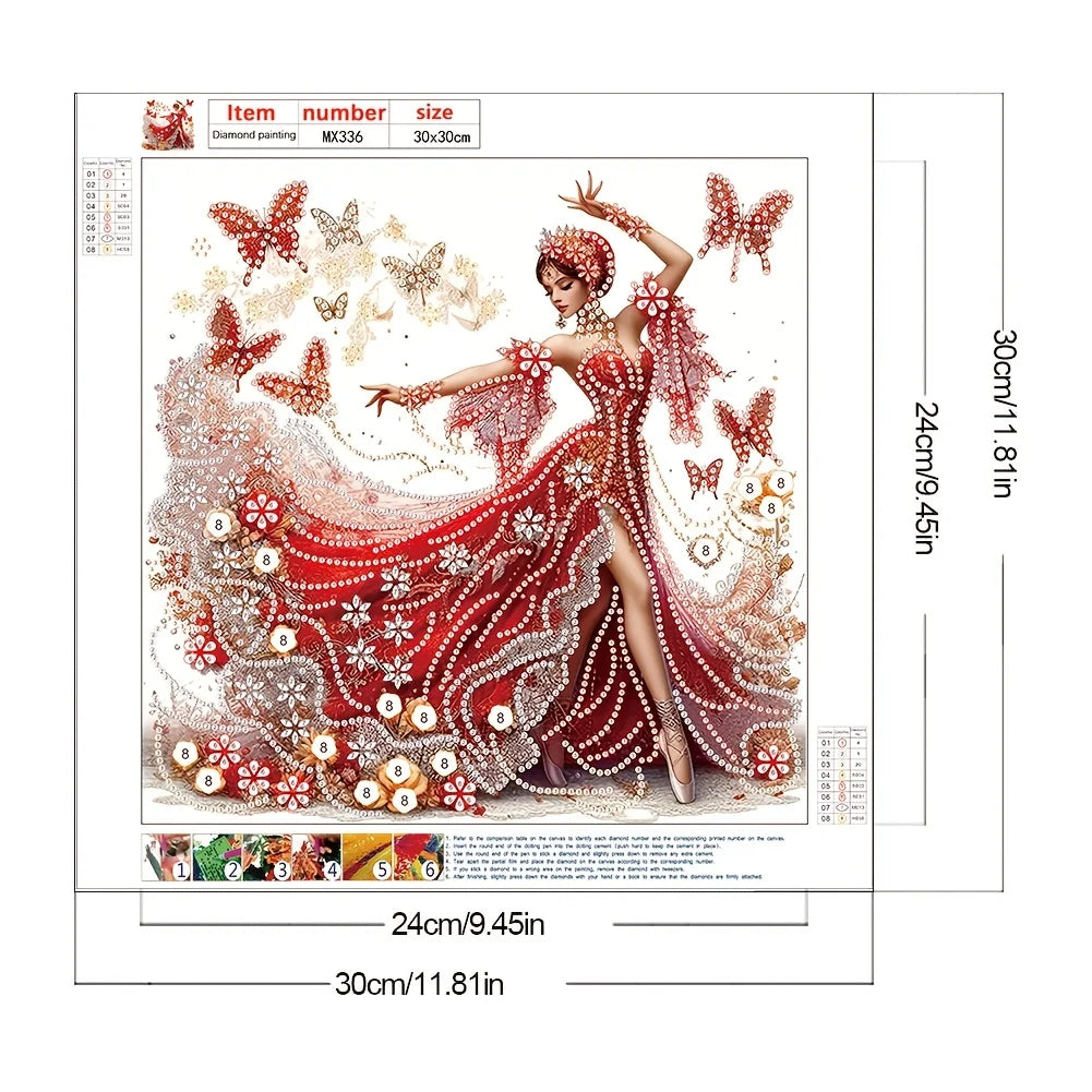 Fairy Diamond Painting Set - DIY Handicraft Set With Unique Shaped Crystals