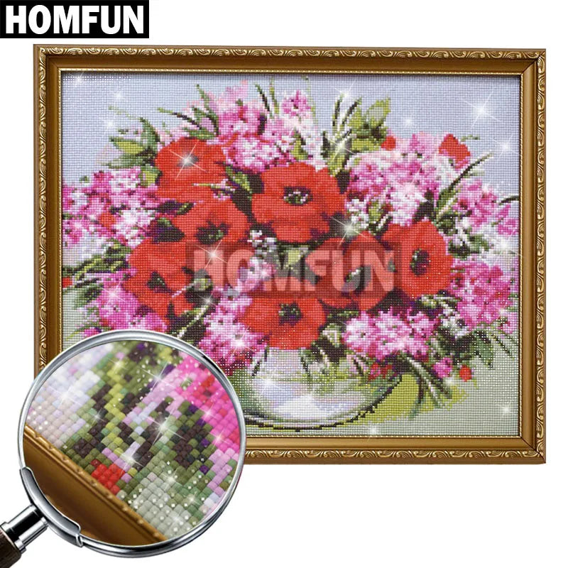 HOMFUN 5D Diamond "Character Couple" Diamond Painting Full Round / Square DIY Home Decor