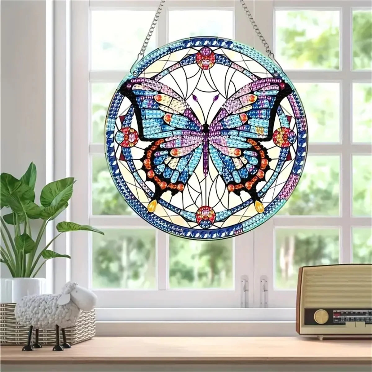 1pc/Set DIY Butterfly Diamond Painting Door Hanging Diamond Art Special Schapes