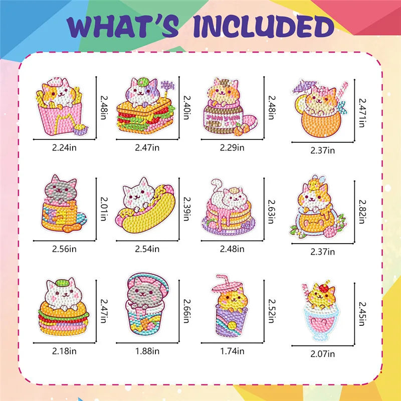 Diamond Sticker DIY Diamonds Art Diamonds Painting Stickers Cute Cartoon Pattern