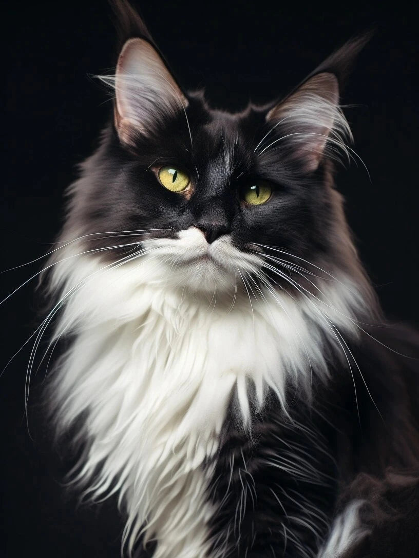 New Maine Coon DIY Diamond Art Painting Kits Crafts Big Cats Portrait Sets Embroidery Mosaic Hand Gift Home Decor Cross Stitch