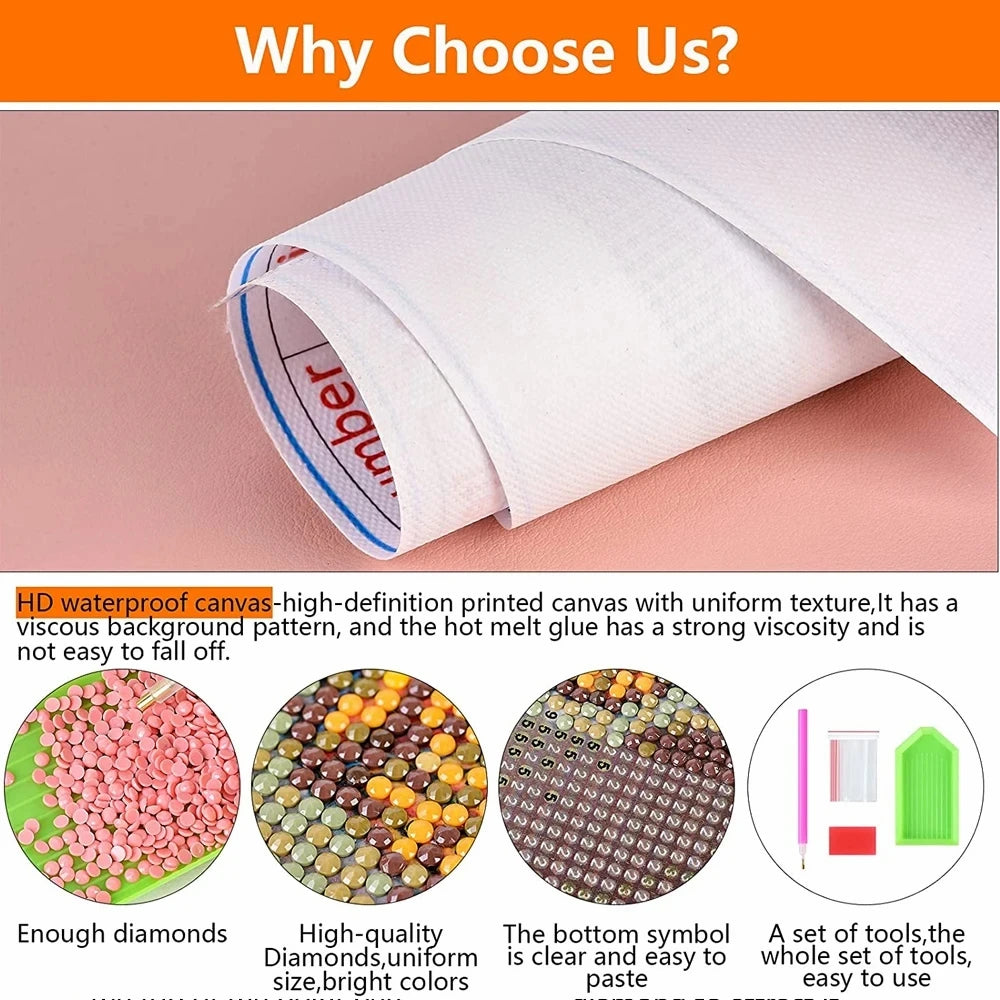 DIY Diamond Art Paintings Kits Crafts Coffee Cup Cozy Mosaic Rhinestones Kitchen Home Decor Embroidery Toys Cross Stitch Gift