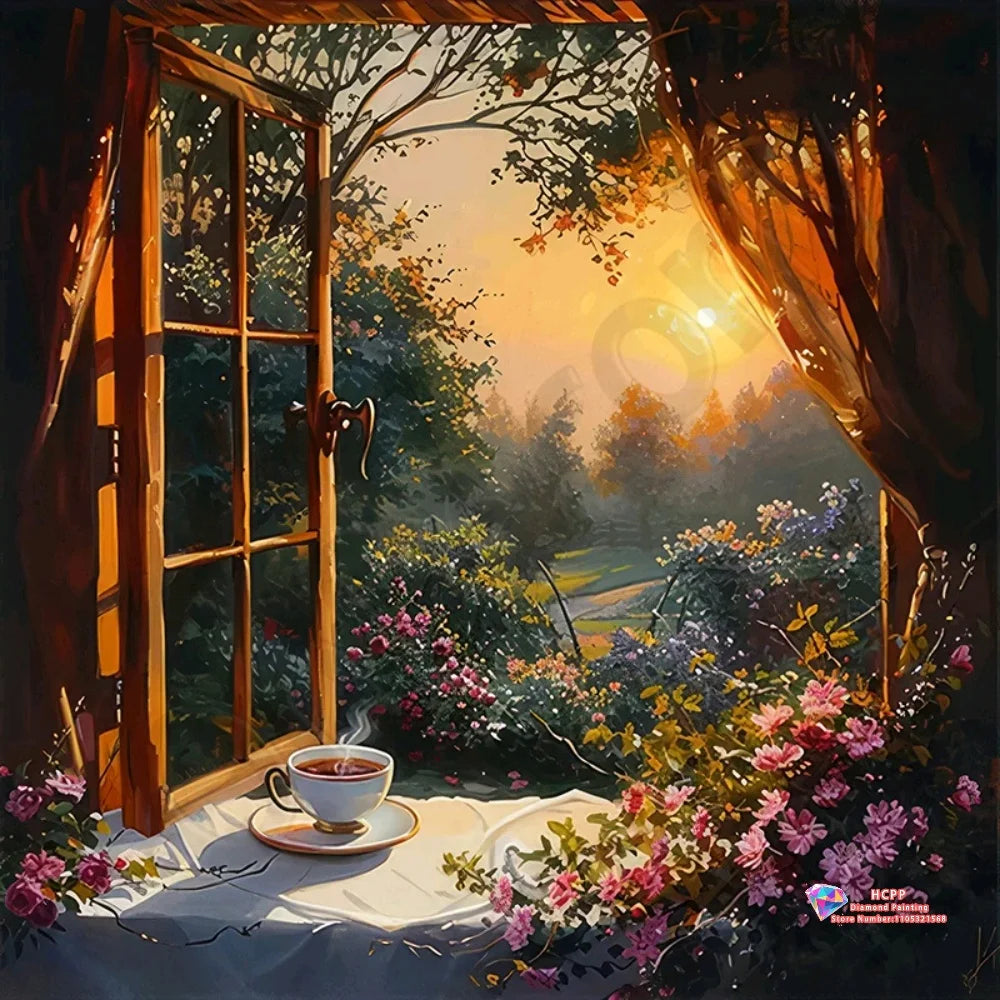 Abstract Animal Figure Landscape DIY Diamond Painting Kit Square/ Round Diamond 5D