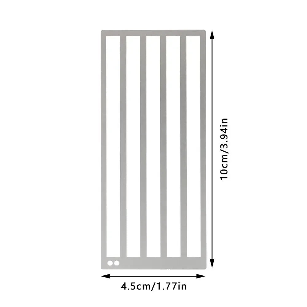 DIY Diamond Painting Ruler Textured Grid Tool Non-Slip Straight Drill Ruler Metal Diamond Painting Drill Ruler