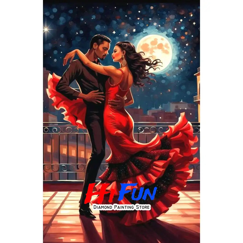 DIY Diamond Painting Mosaic Flamenco Dancer Full Square/Round Drill