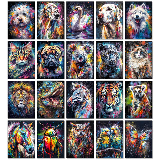 DIY Diamond Painting Cat, Dog, Swan, Other Animals Diamond Painting Full Square / Round Drill