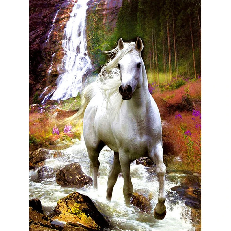 Yumeart DIY Diamonds Painting Horse Mosaic Full Square Drills
