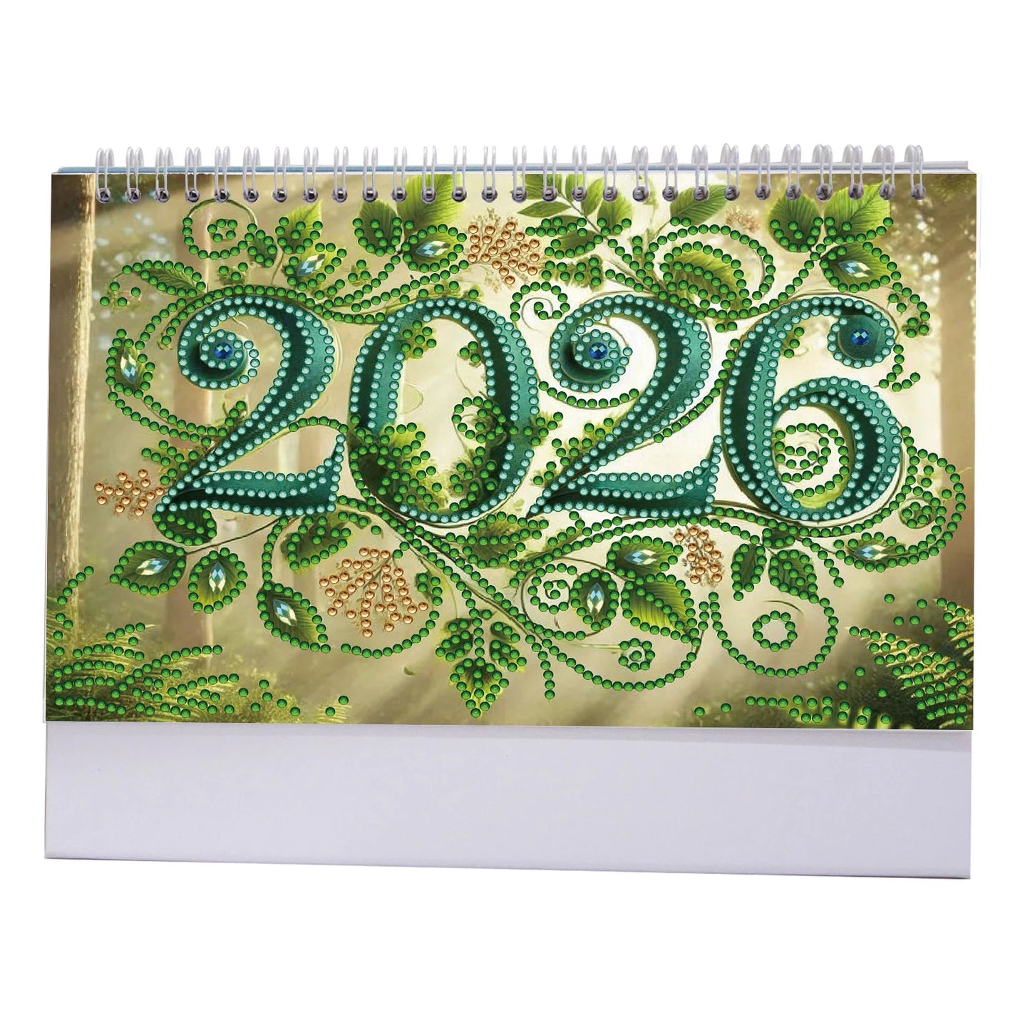 2026 Calendar Diamond Painting, Calendar Set With Irregular Shaped Diamonds Diamond Painting Kit DIY Diamond Art Desk Calendar
