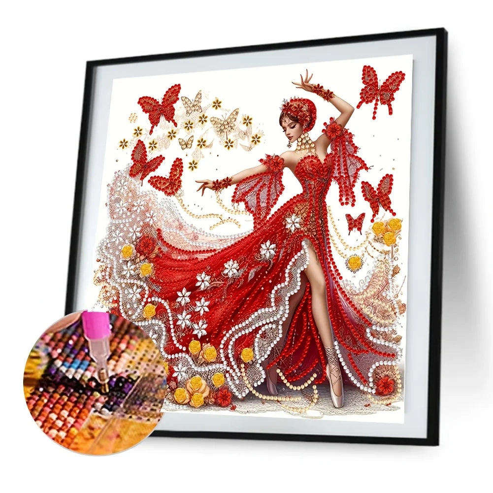 Fairy Diamond Painting Set - DIY Handicraft Set With Unique Shaped Crystals