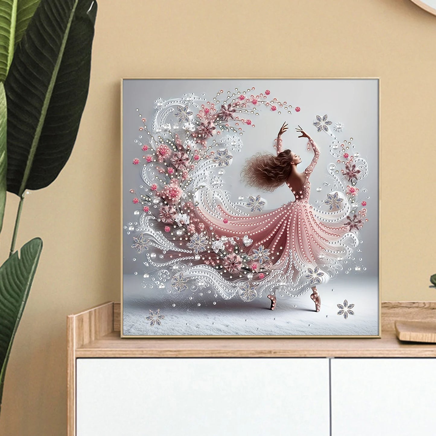 Dancer Special Shape Diamond Art Painting, DIY Crystal Diamond