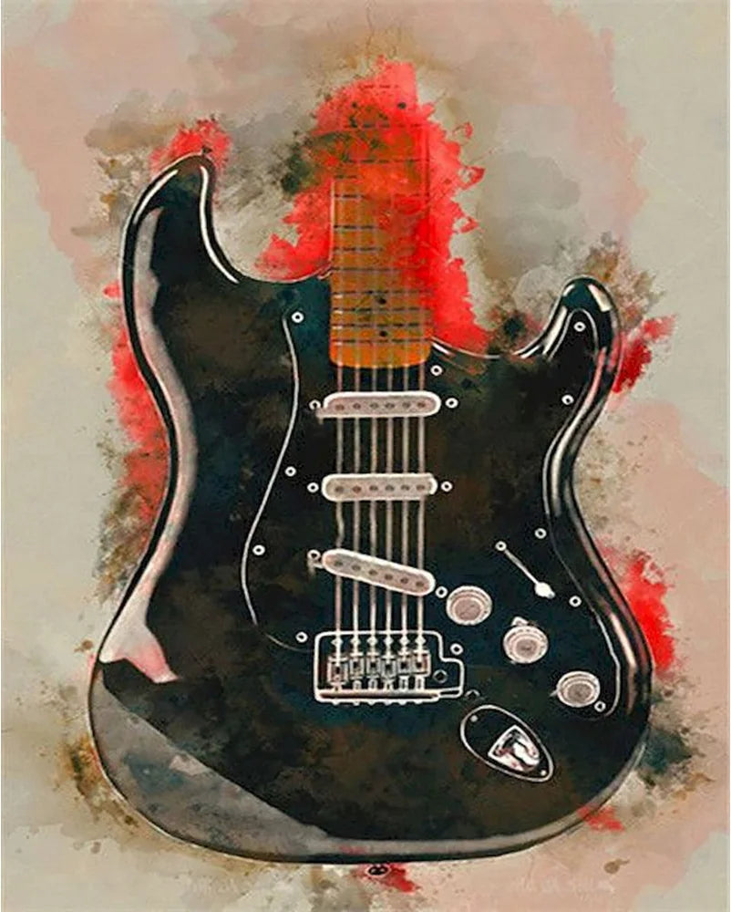 Guitar Full Round Diamond 5D DIY Painting
