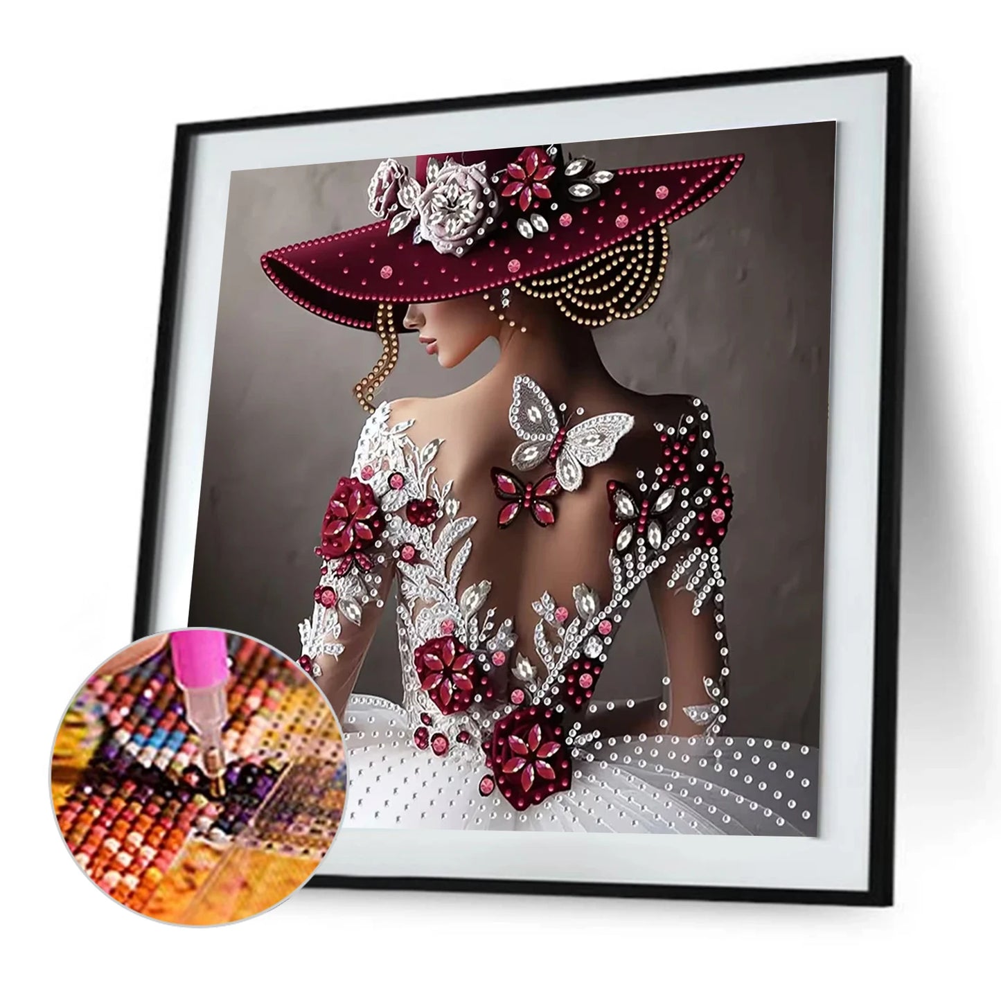 Lovely Lady Special Shaped 5D DIY Partial Drill Diamond Paintings