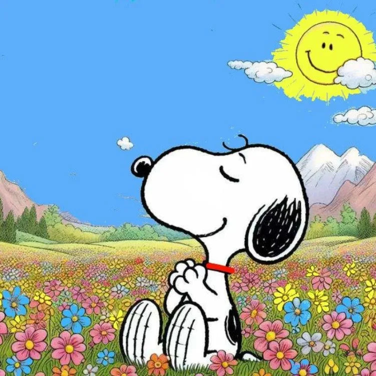 Cartoon Comics Snoopy Diamond Painting DIY Full Round Drill