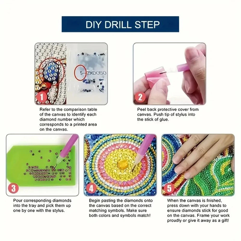 Creative Acrylic Diamond Painting Pencil Holder DIY Kit for Unique Desk Organization and Stress Relief Fun
