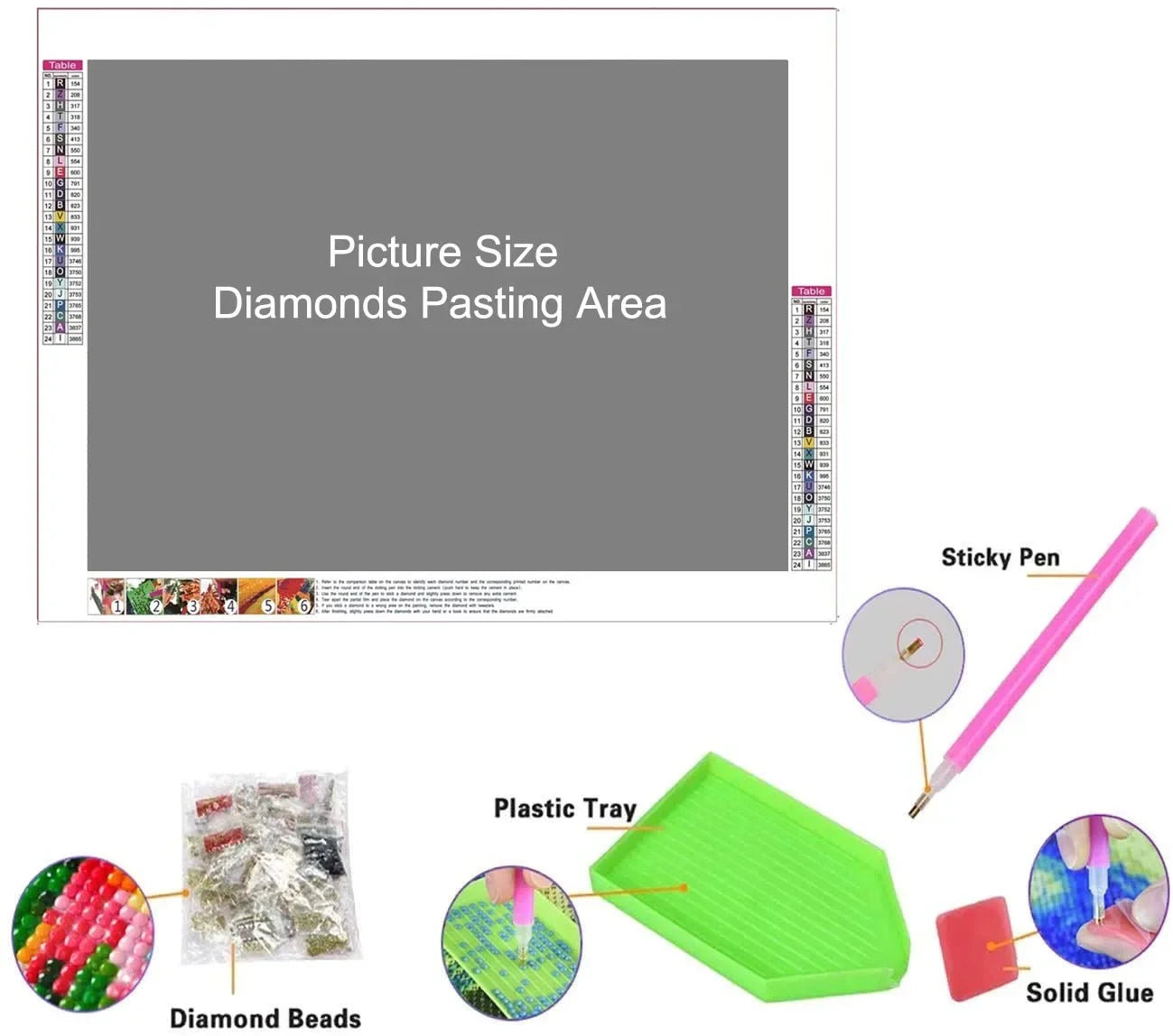 Diamond Painting Pink Breast Cancer Awareness Ribbon 5D DIY Diamond Full Square / Round Drill