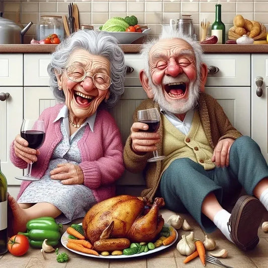 Grandparents Cheers DIY Diamond Painting Full Round Drill