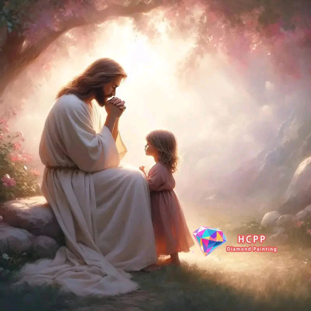 Portrait Jesus Diamond Painting Kit Square or Round Diamond 5D DIY
