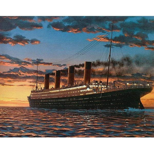 Titanic 5D DIY Diamond Painting Kits Full Square Or Round Diamond Wall Art
