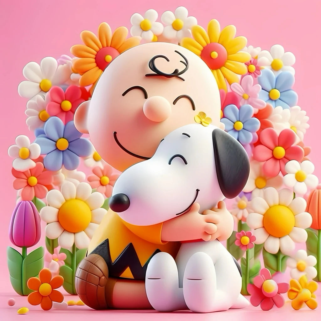 Snoopy Cartoon 5D DIY Art Diamond Round Drills