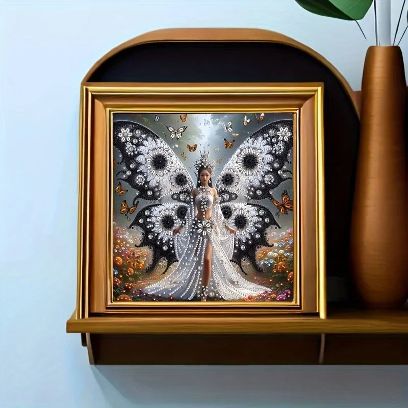 Fairy Diamond Painting Set - DIY Handicraft Set With Unique Shaped Crystals