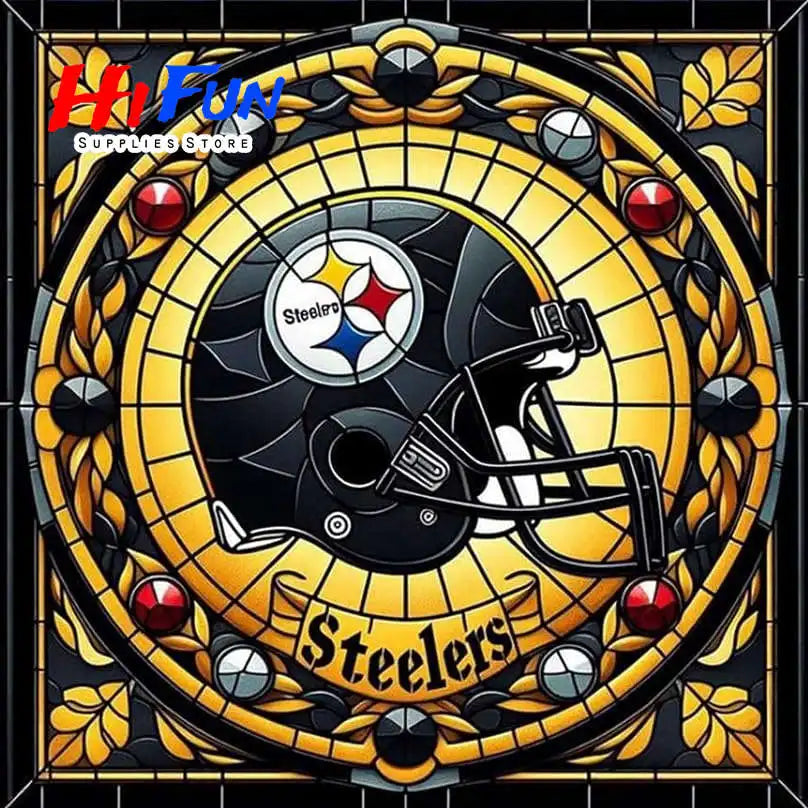 Full Drill Diamond Painting American Traditional Style Football Helmets For Sports Fans Full Square / Round Drill