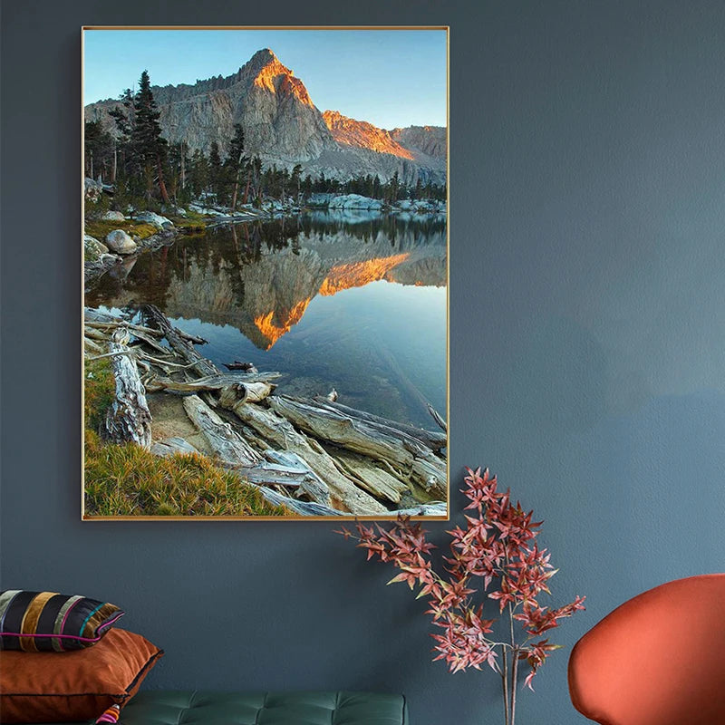 5D DIY Diamond Painting Waterfall Beach Full Circle Diamond Mosaic Sunset Scenery Diamond Embroidery Home Decor Gift