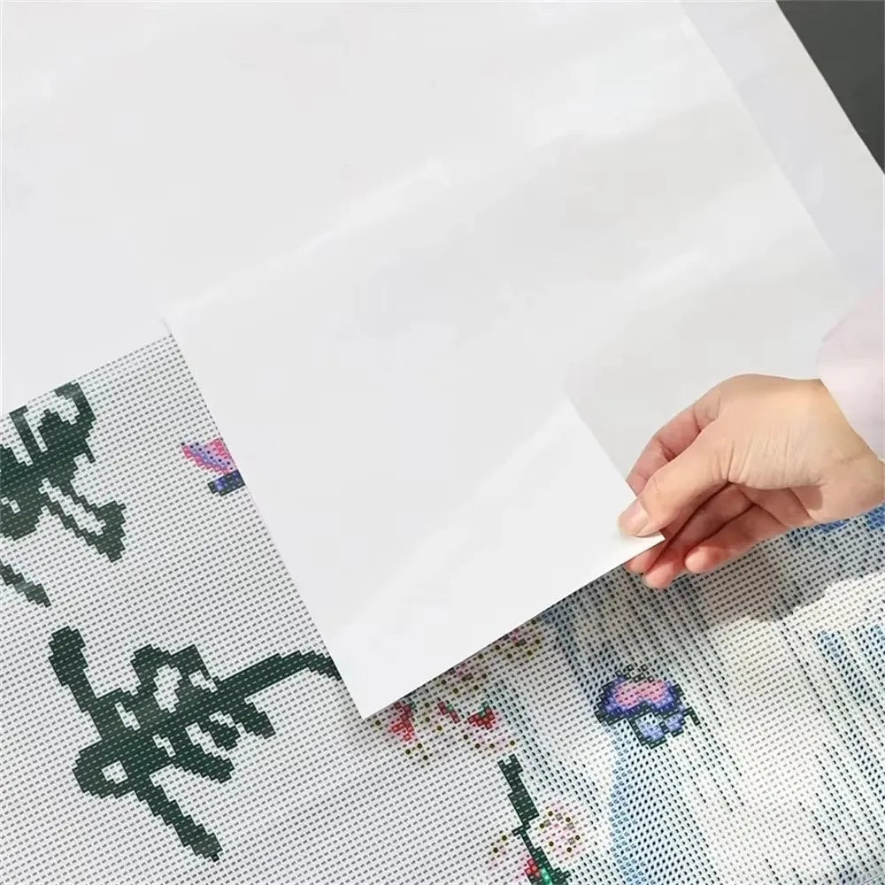 50/100/200Pcs Dustproof Diamond Painting Release Paper Stain-Proof Anti-Adhesive Double-Sided Release Paper White Cover