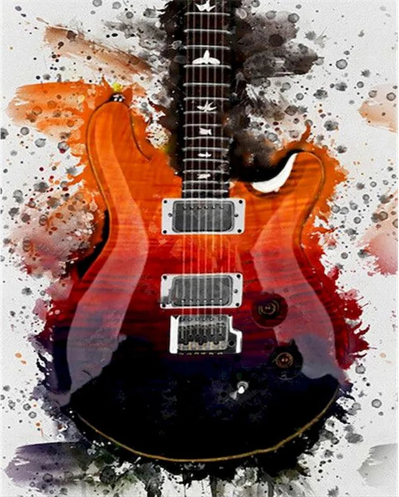Guitar Full Round Diamond 5D DIY Painting