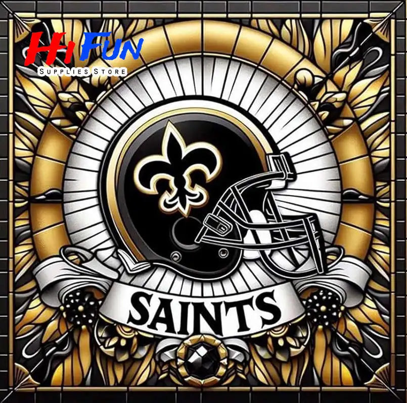 Full Drill Diamond Painting American Traditional Style Football Helmets For Sports Fans Full Square / Round Drill