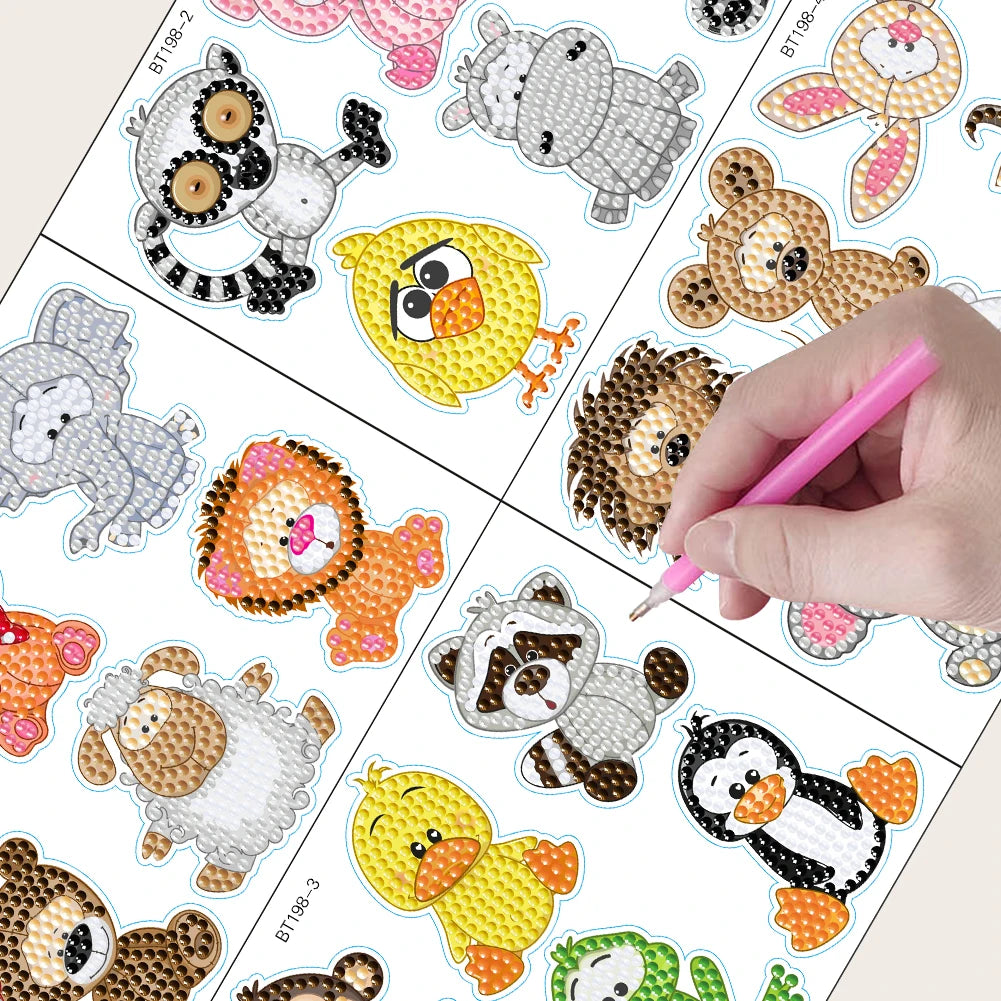 24PCS Diamond Mosaic Sticker Diamond Painting DIY