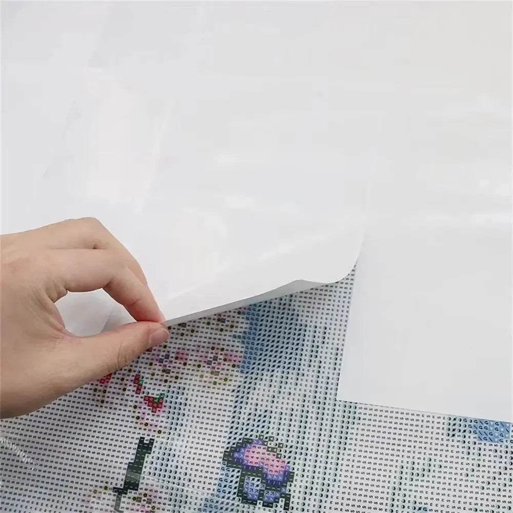 50/100/200Pcs Dustproof Diamond Painting Release Paper Stain-Proof Anti-Adhesive Double-Sided Release Paper White Cover