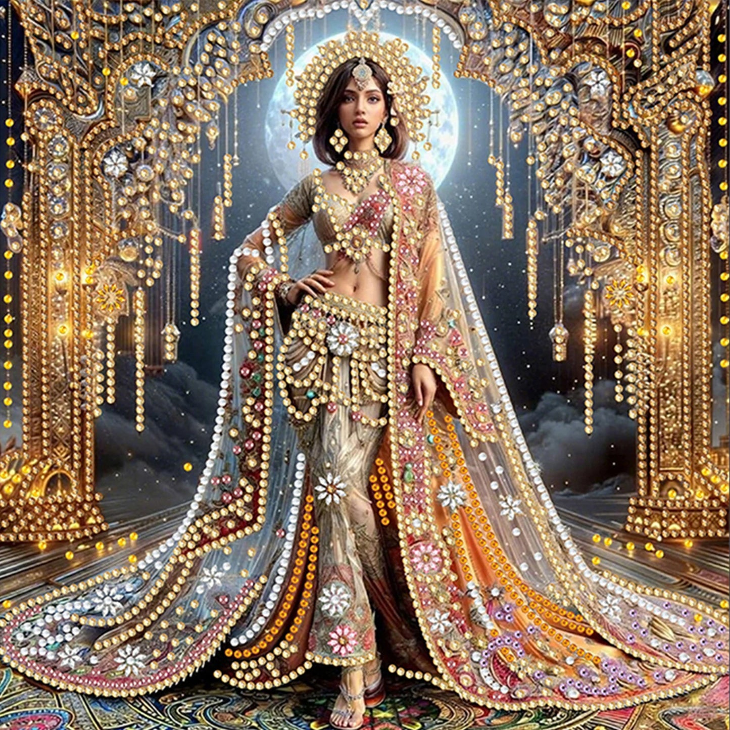 Beauty Diamond Art DIY Gem Art Diamond Painting Kits Crystal Rhinestones Diamond Painting 30x30cm