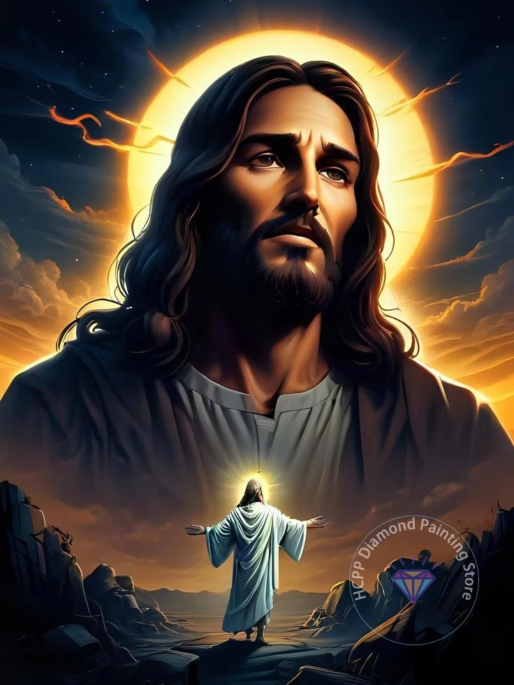 Jesus Christ Cross Diamond Painting Kit 5D DIY Round Drill