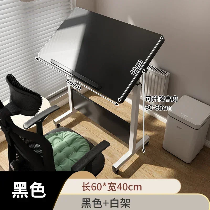 Foldable Lifting Puzzle Table Painting Special Work Table Bed Side Mobile Laptop Table Furniture Home Student Writing Desk