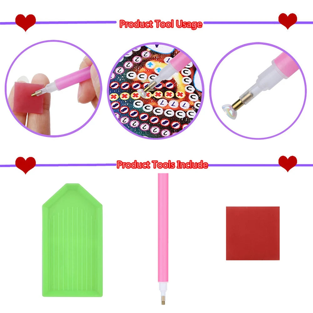 5D DIY Full Round Drill Diamond Painting Eagle Kit 30x40cm