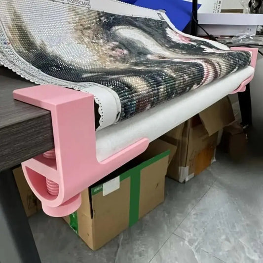 Organizer Tools Diamond Painting Canvas Table Clamp Keep Canvases in Check L-Shape Diamond Painting Canvas Roll Helper