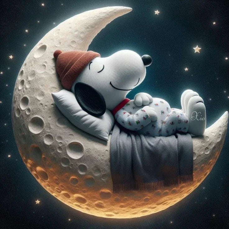 Kawaii Snoopy Cartoon Comics Diamond Painting, DIY Partial Round Drill