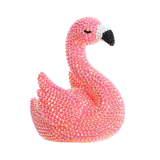 DIY Diamond Painting 5D Shaped Round Drill, Flamingos Bedroom Light