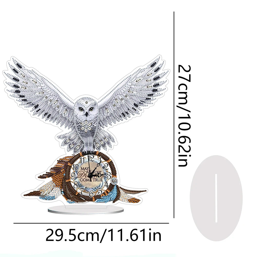 Acrylic Special Shaped Animal Flower, DIY Diamond Glitter Art Clock