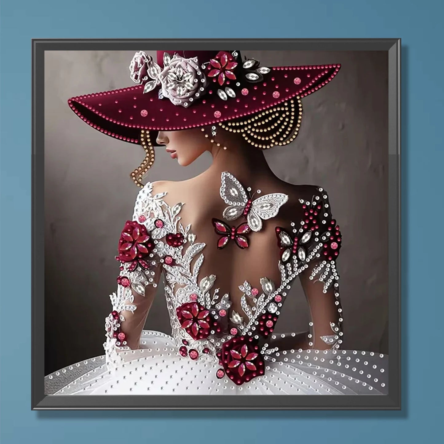 Lovely Lady Special Shaped 5D DIY Partial Drill Diamond Paintings