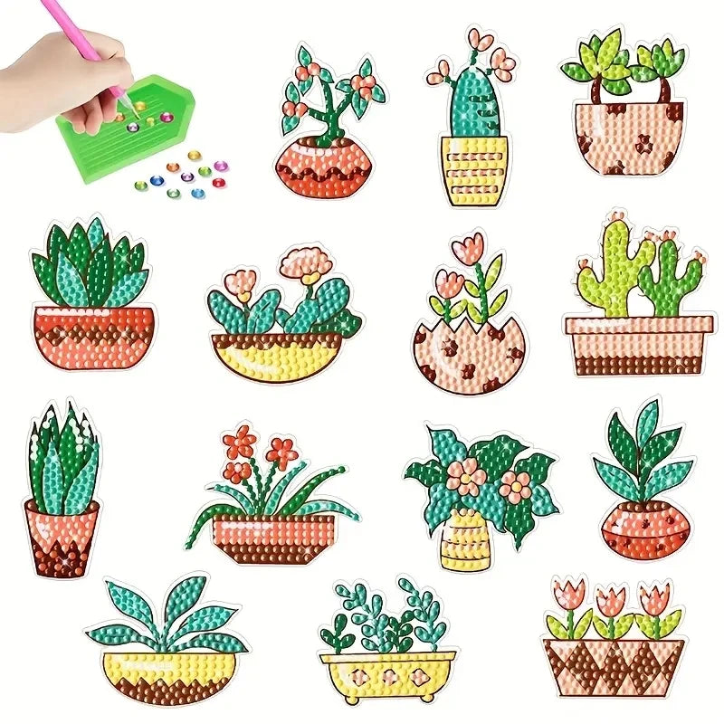 Diamond Sticker DIY Diamonds Art Diamonds Painting Stickers Cute Cartoon Pattern